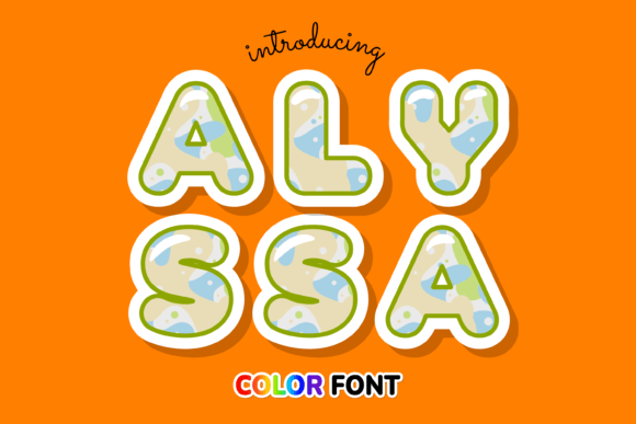 Alyssa: A Modern Color Font for Dynamic Design Projects