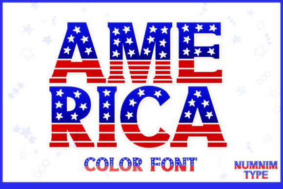 America: A Playful Color Font for Vibrant Design
