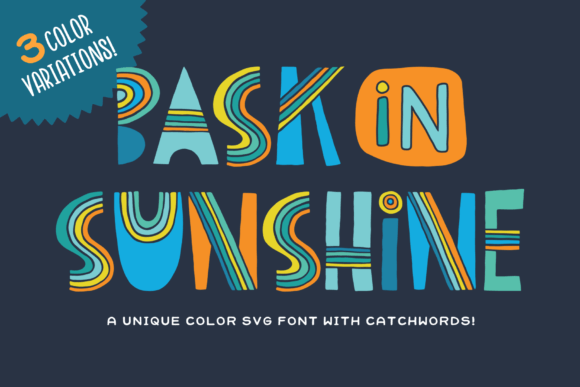 Bask in Sunshine: Elevate Designs with a Charming Color Font