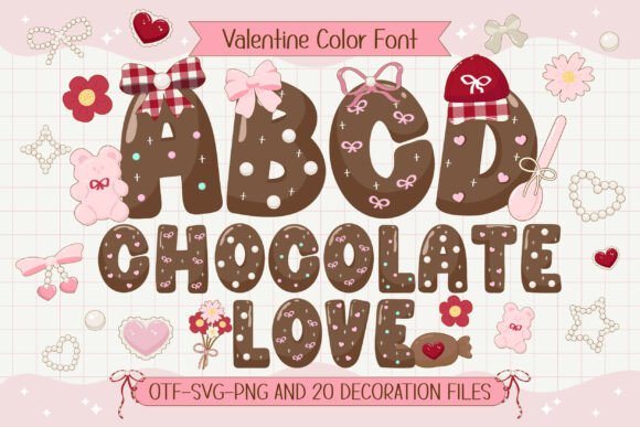 Chocolate Love: A Sweet Design for Valentine's Creativity
