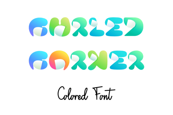 Curled Corner: The Color Font Bringing Playful Energy to Design