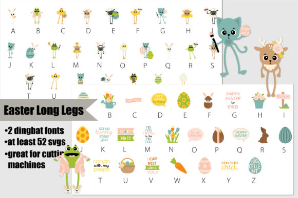 Easter Long Legs: Elevate Spring Designs with Unique Dingbat Fonts