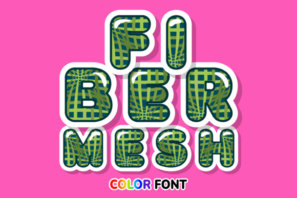 Fiber Mesh: A Color Font for Modern Design