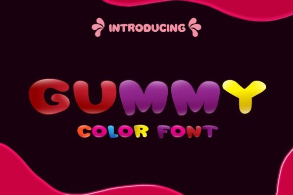 Gummy Font: A Playful Color Font for Modern Design
