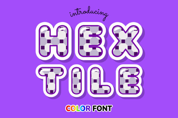 Hex Tile: A Modern Color Font for Creative Design