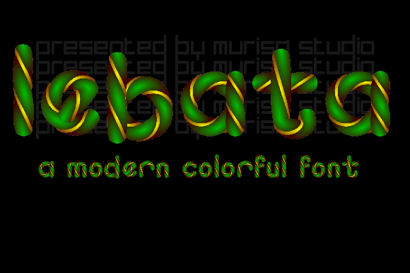 Lebata: A Playful Color Font for Creative Projects