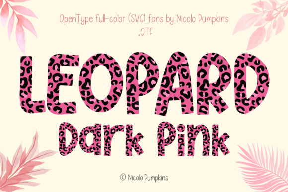 Leopard Dark Pink: A Chic Font for Modern Design