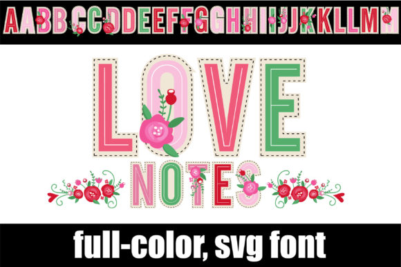 Love Notes: A Whimsical Color Font for Modern Design