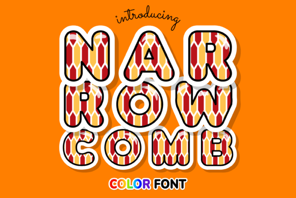 Narrow Comb: A Modern Color Font for Creative Impact