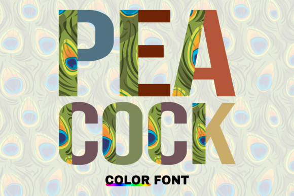 Peacock: A Bold Color Font for Modern Design