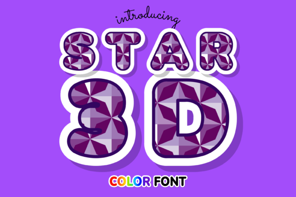 Star 3D: Elevate Your Designs with a Stellar Color Font