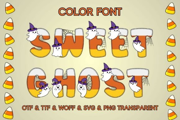 Sweet Ghost: A Playful Font for Festive Halloween Designs