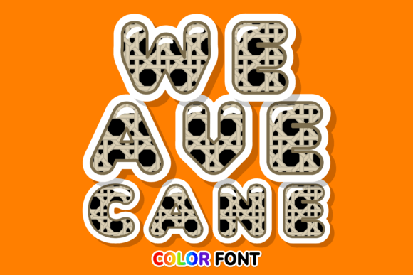 Weave Cane: A Color Font for Modern Design